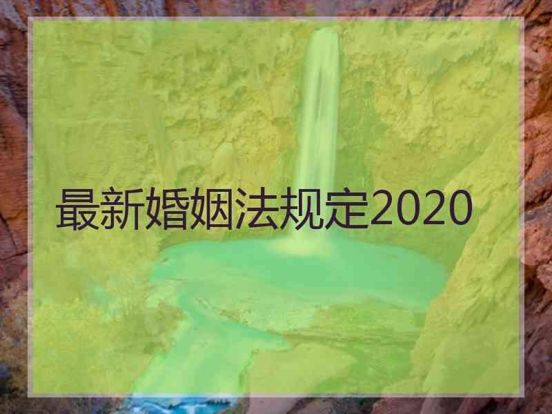 最新婚姻法规定20202020婚姻法修订